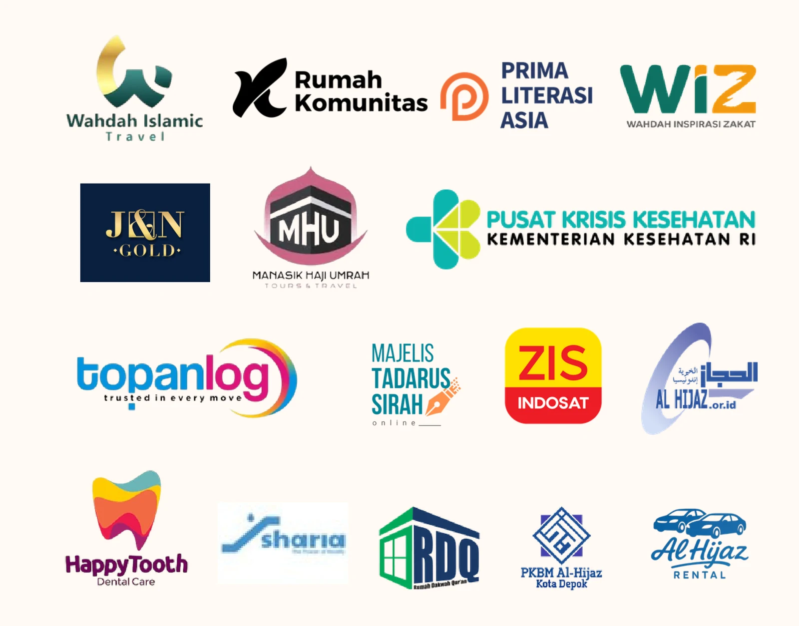 Logo sponsor yang pernah mendukung Islamic Camp